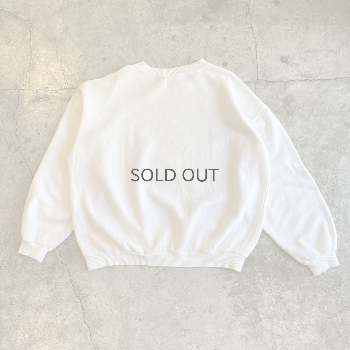 画像2: EURO VINTAGE FRONT FLOCKY DESIGN L/S SWEAT / Ladies L (2)