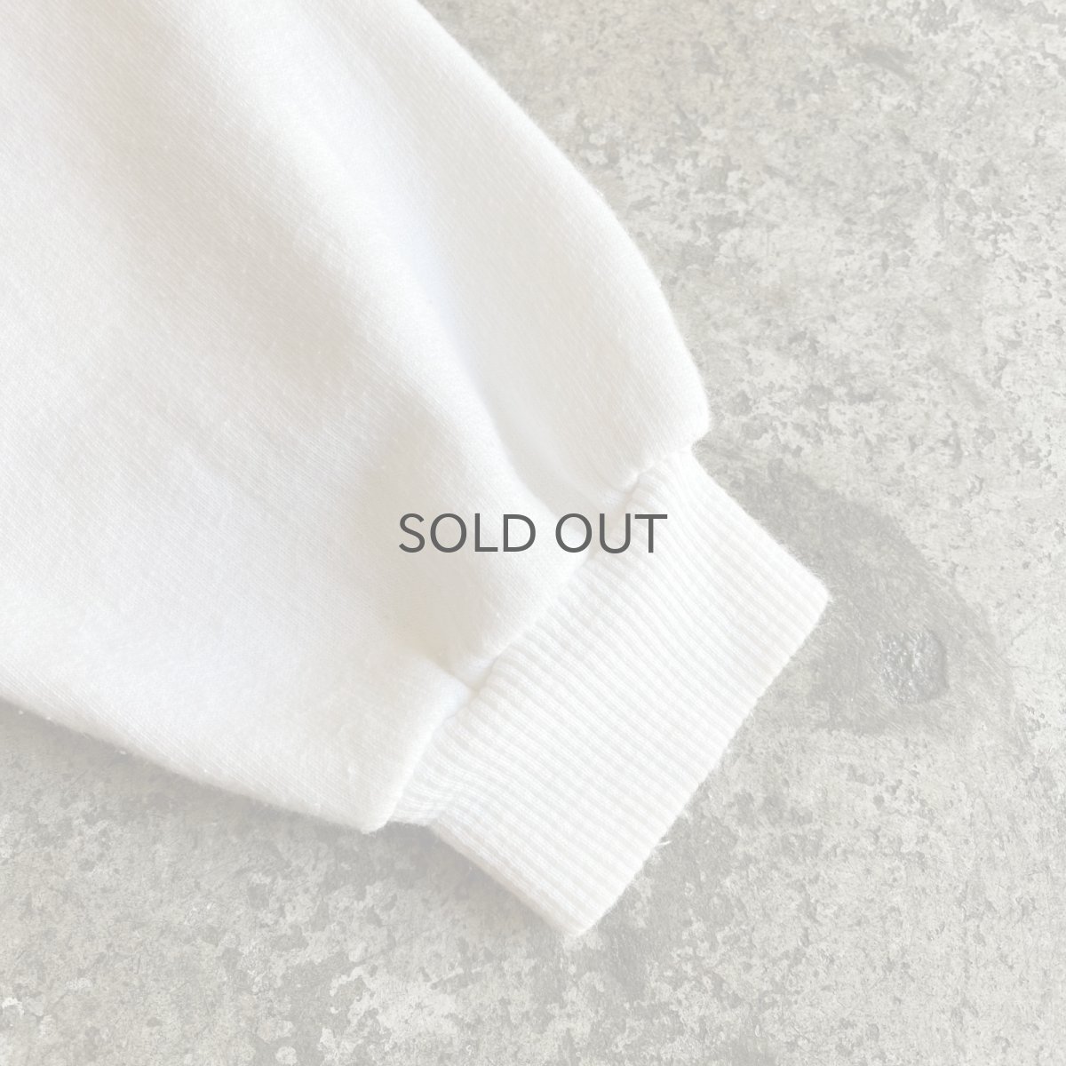 画像6: EURO VINTAGE FRONT FLOCKY DESIGN L/S SWEAT / Ladies L (6)