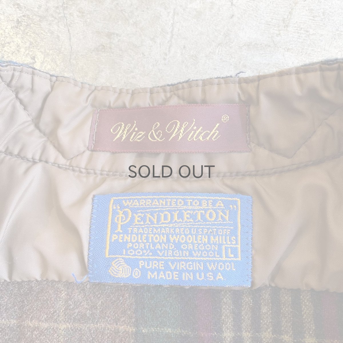 画像12: 【Wiz&Witch】"WANDERER" NO COLLAR ZIP UP FLANNEL SHIRT / OS (12)