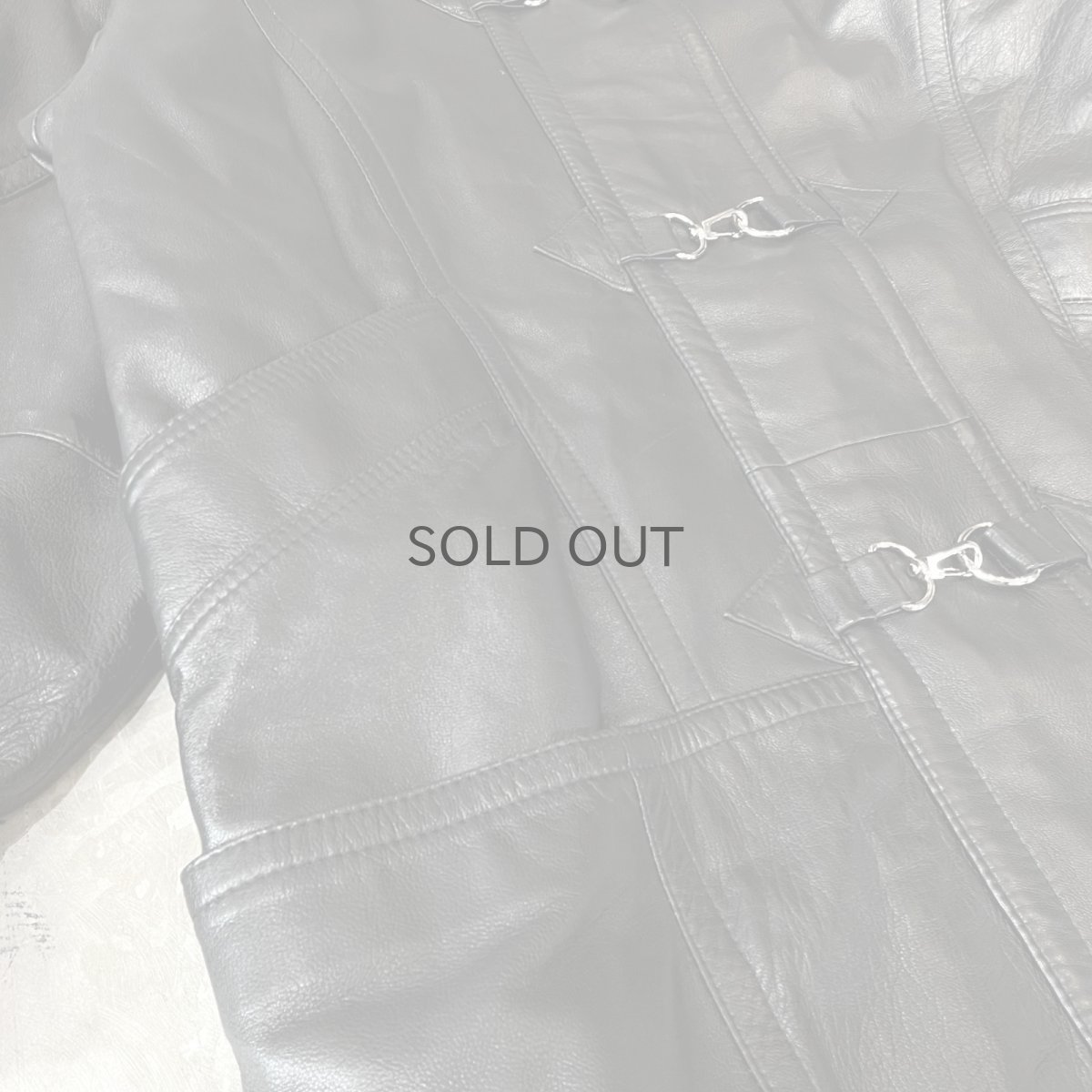 画像5: BLACK REAL LEATHER FIREMAN JACKET / Mens XL (5)