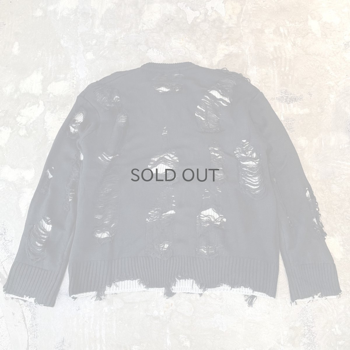 画像2: 【Wiz&Witch】"DIRTY BEAUTIFUL" GRUNGE KNIT / OS (2)