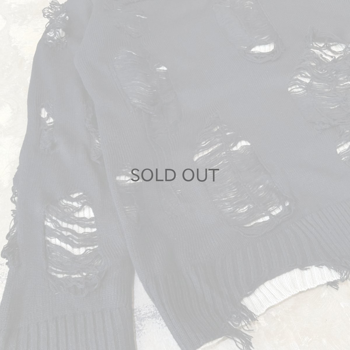 画像5: 【Wiz&Witch】"DIRTY BEAUTIFUL" GRUNGE KNIT / OS (5)