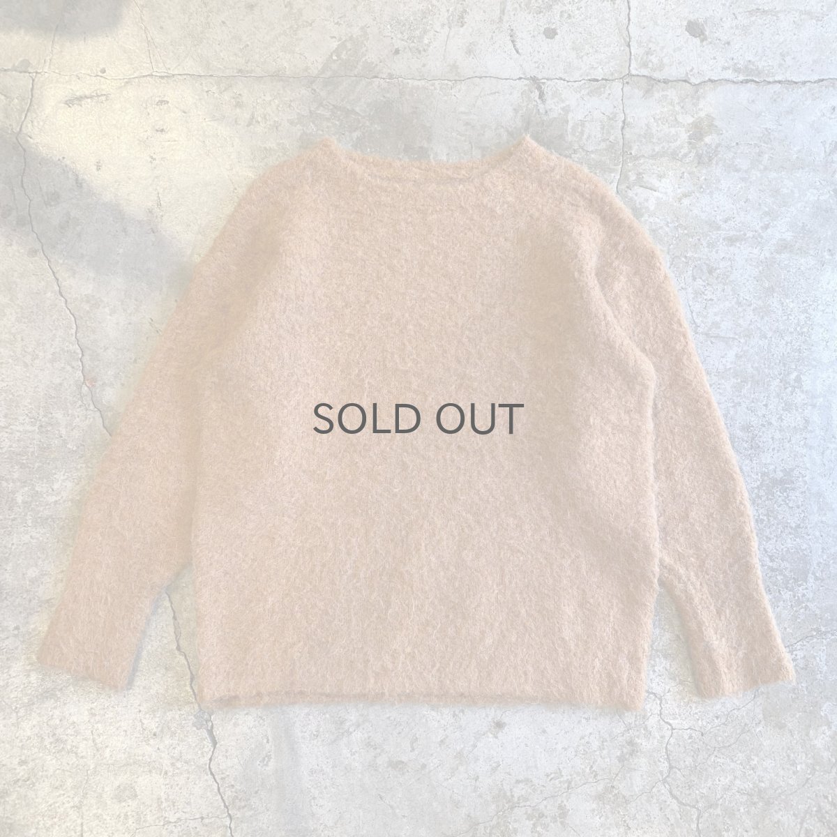 画像1: ORANGE COLOR DESIGN KNIT SWEATER / Ladies L (1)