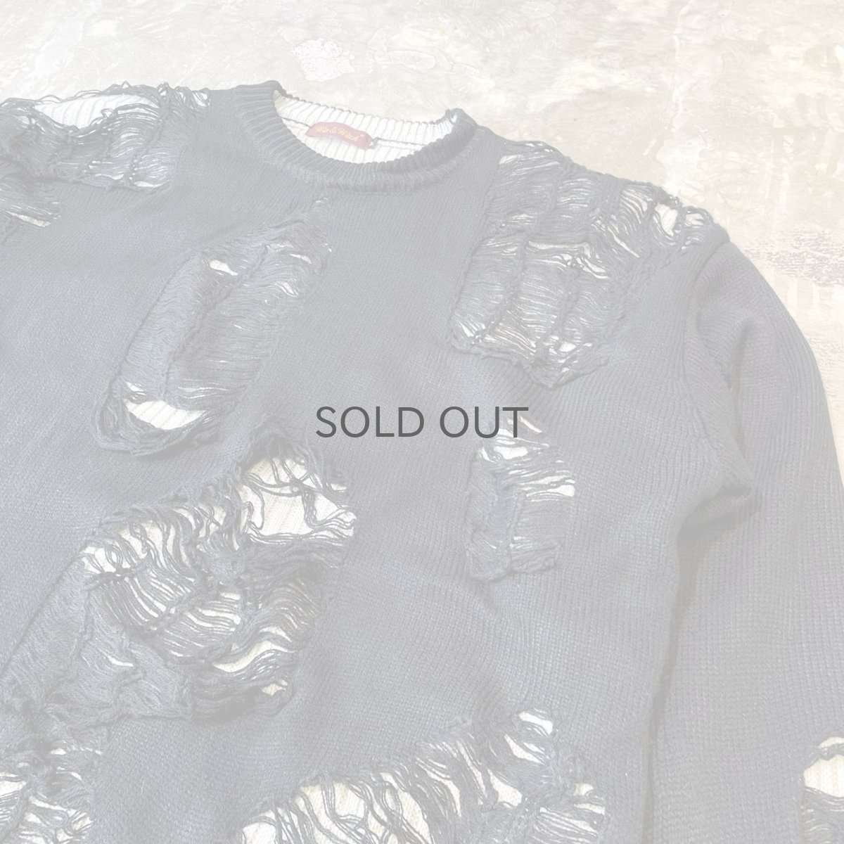 画像4: 【Wiz&Witch】"DIRTY BEAUTIFUL" GRUNGE KNIT / OS (4)