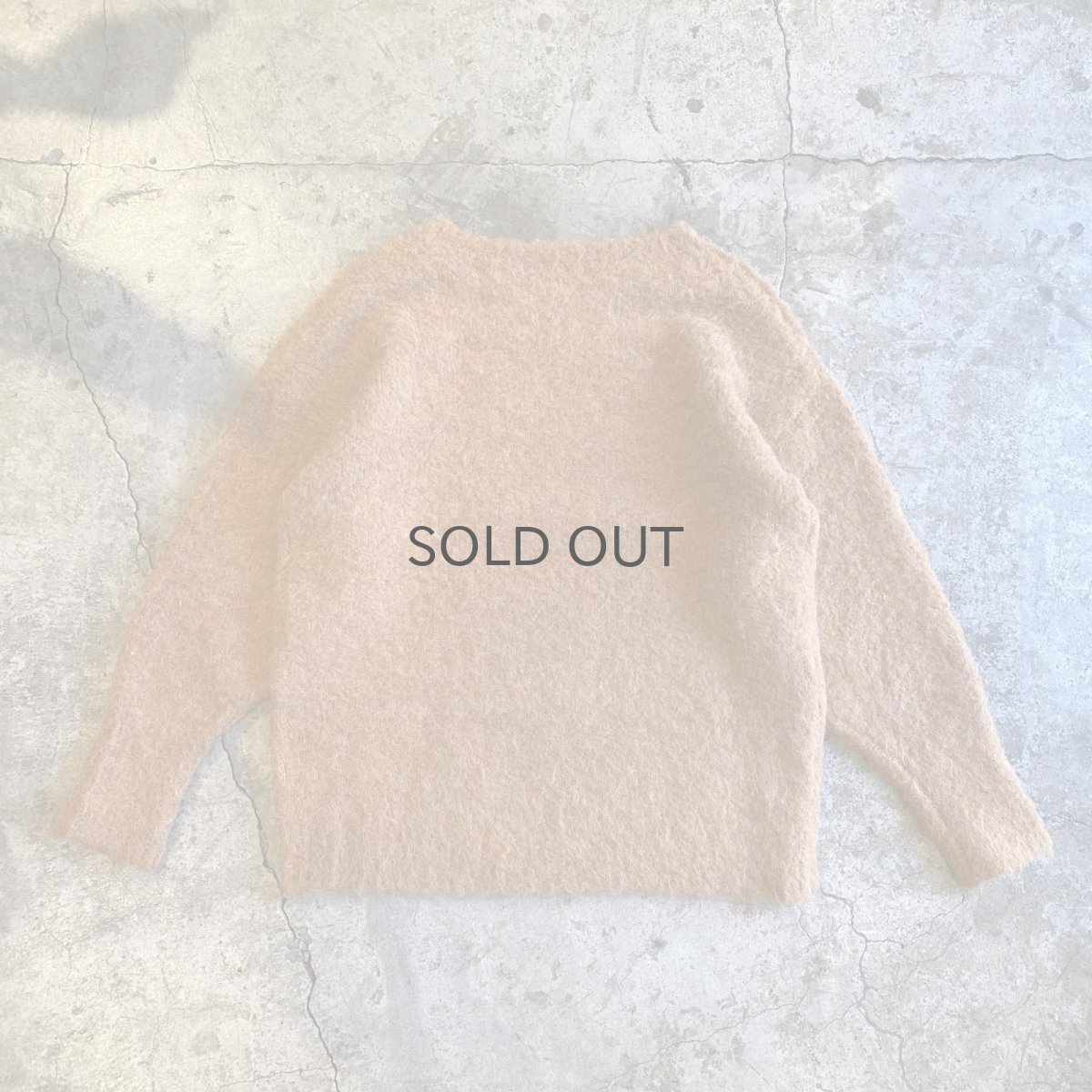画像2: ORANGE COLOR DESIGN KNIT SWEATER / Ladies L (2)