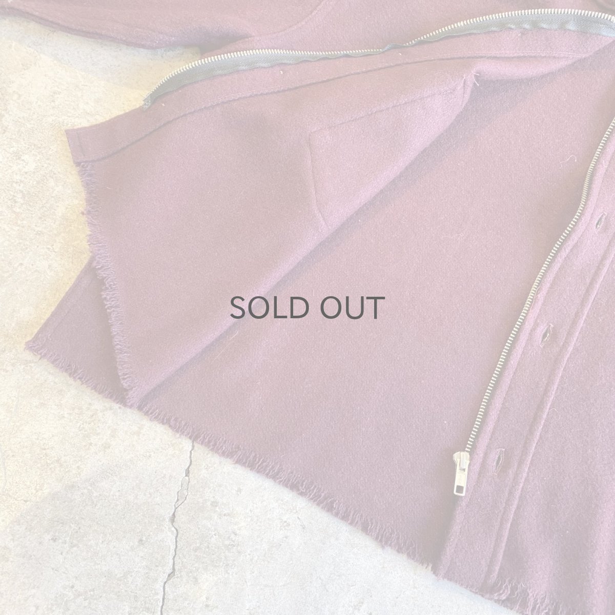 画像10: 【Wiz&Witch】"WANDERER" NO COLLAR ZIP UP WOOL SHIRT / OS (10)