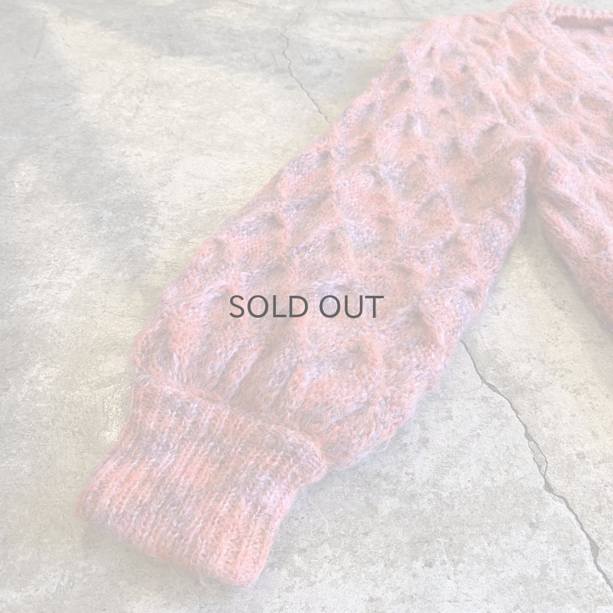 画像7: MIX COLOR DESIGN LONG KNIT CARDIGAN / Ladies L (7)