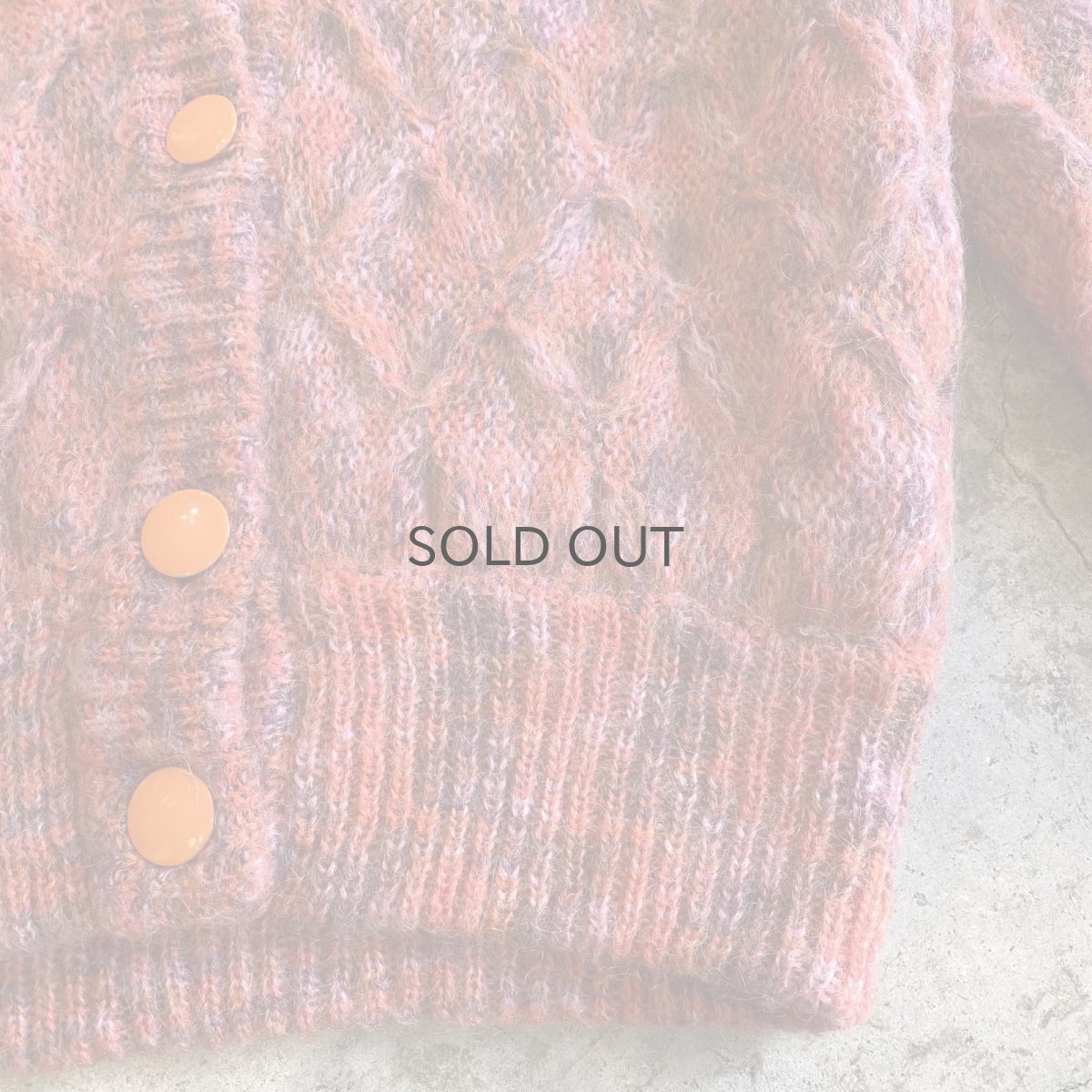 画像6: MIX COLOR DESIGN LONG KNIT CARDIGAN / Ladies L (6)