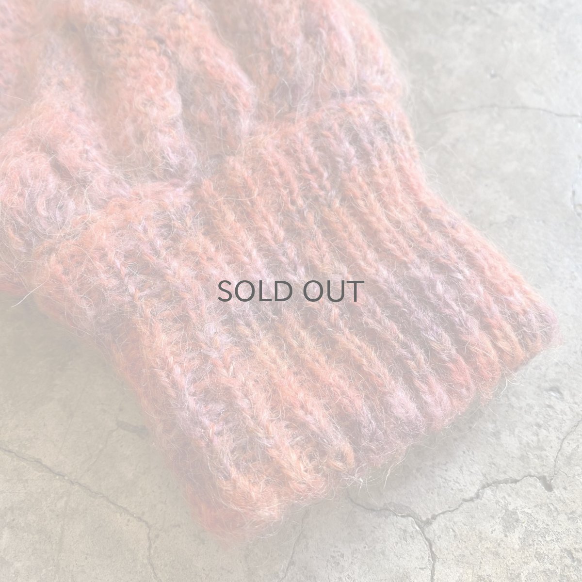 画像9: MIX COLOR DESIGN LONG KNIT CARDIGAN / Ladies L (9)