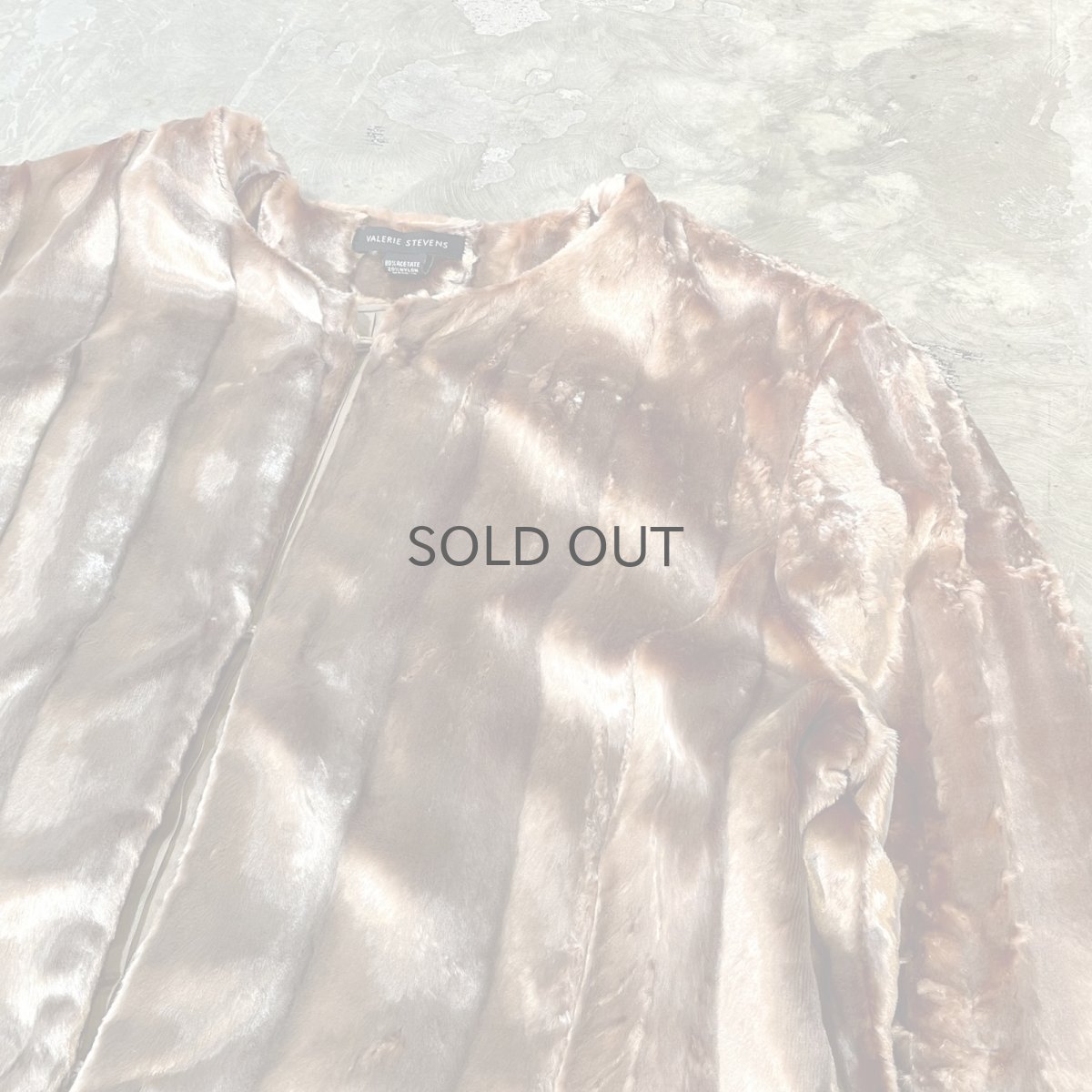 画像4: LUSTER FAUX FUR NO COLLAR JACKET / Mens XL(L) (4)