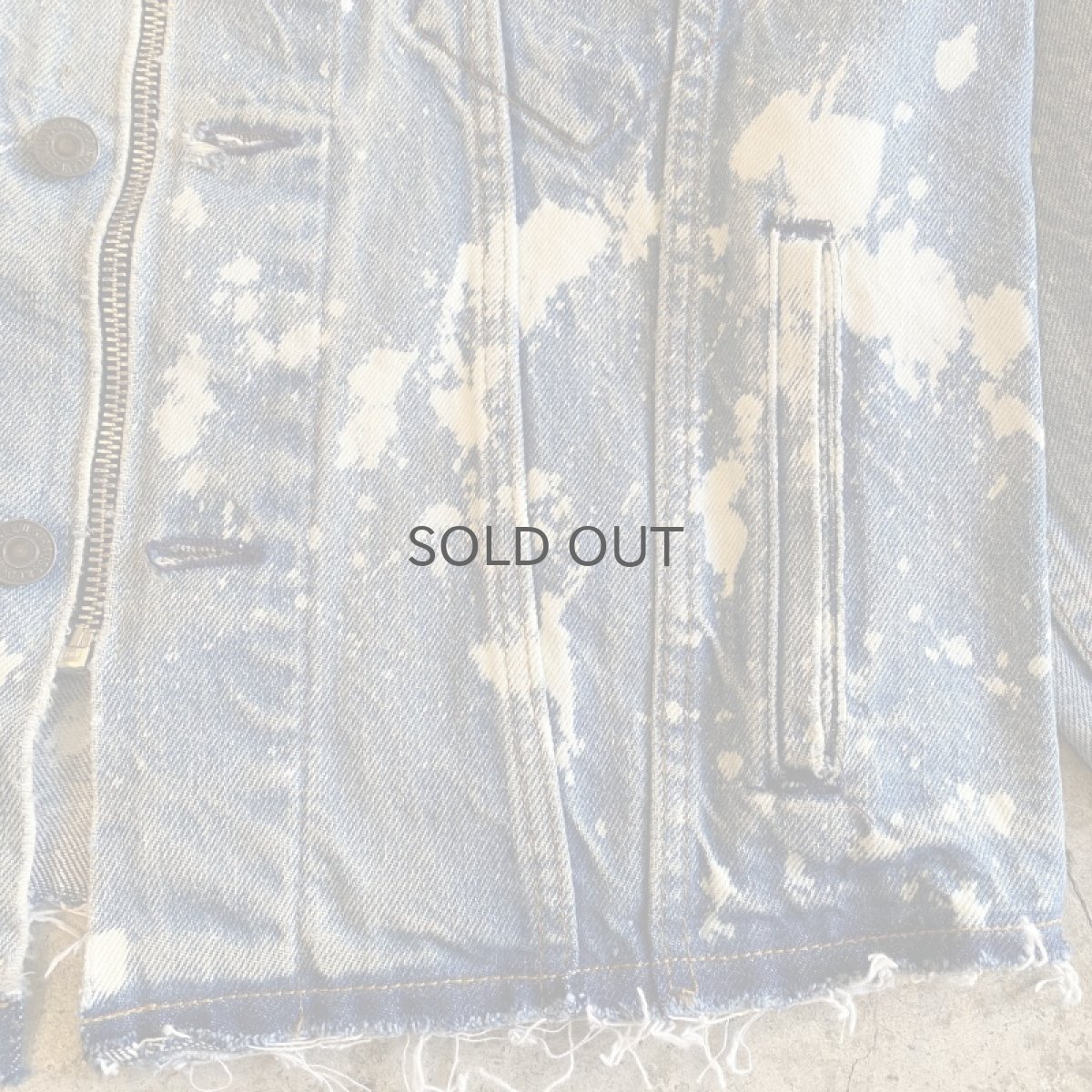 画像5: 【Wiz&Witch】"WANDERER" NO COLLAR ZIP UP DENIM JACKET / OS (5)