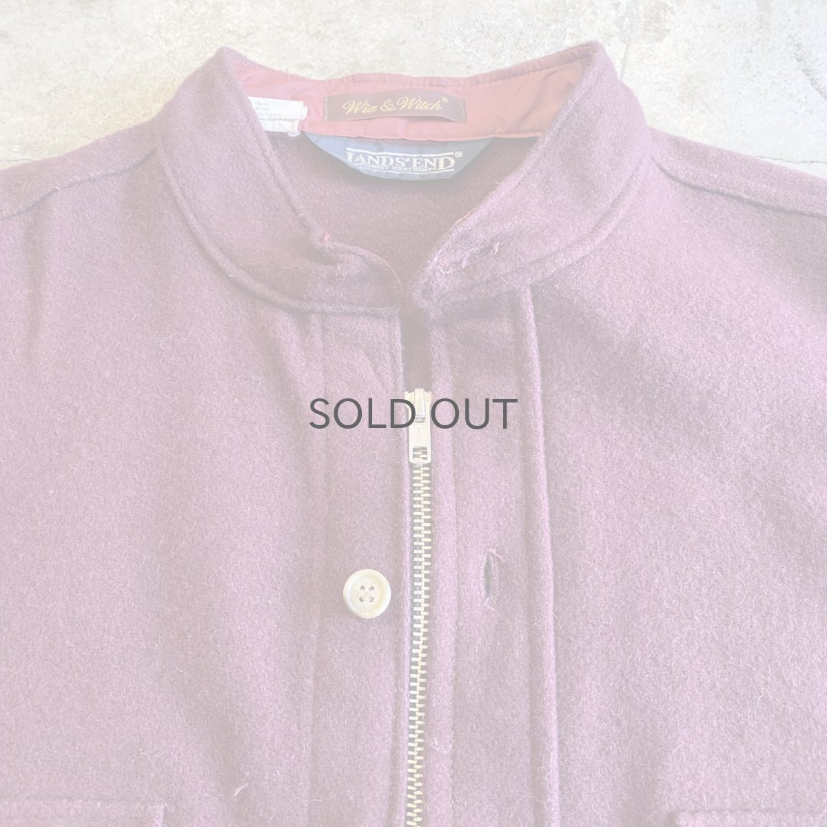 画像7: 【Wiz&Witch】"WANDERER" NO COLLAR ZIP UP WOOL SHIRT / OS (7)