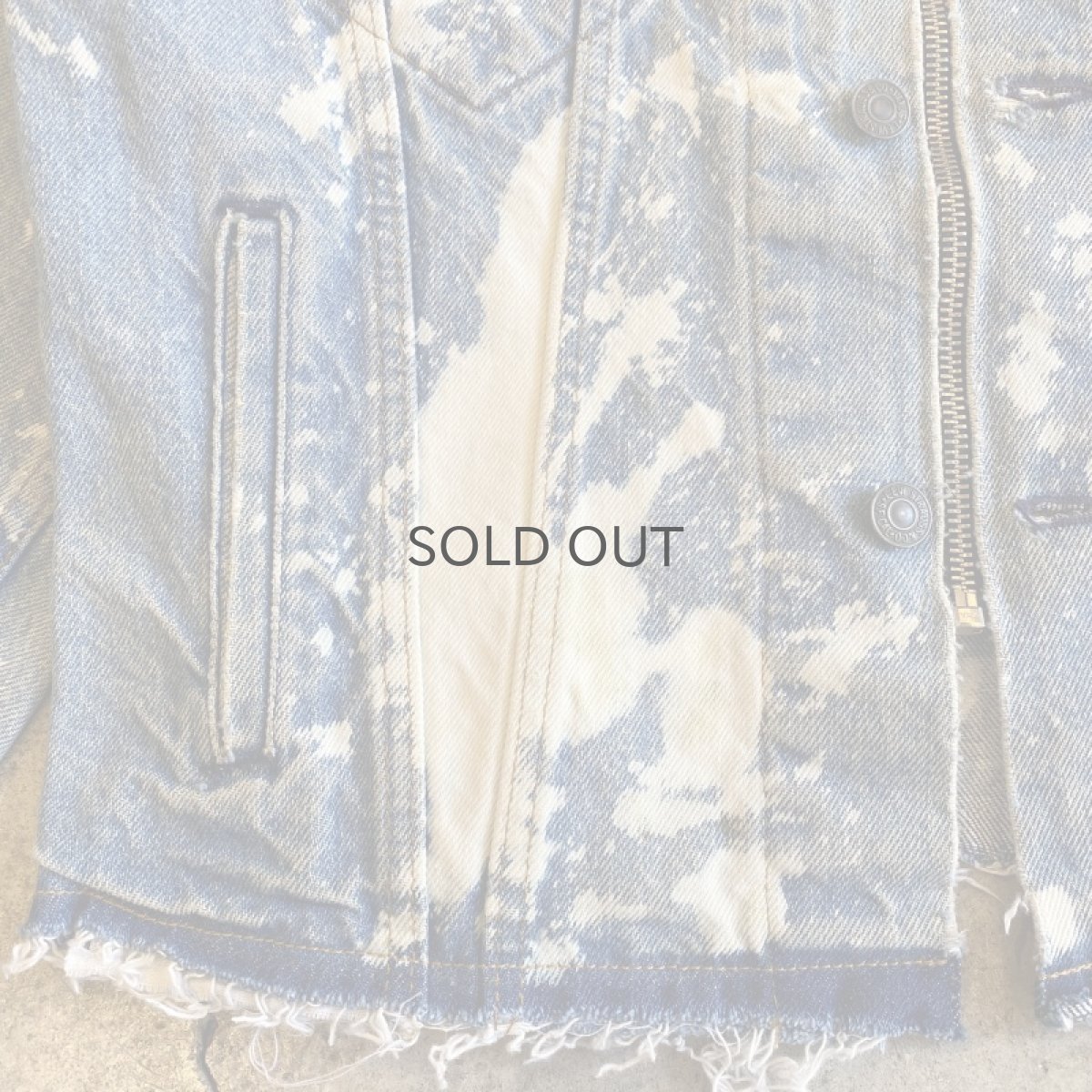画像4: 【Wiz&Witch】"WANDERER" NO COLLAR ZIP UP DENIM JACKET / OS (4)