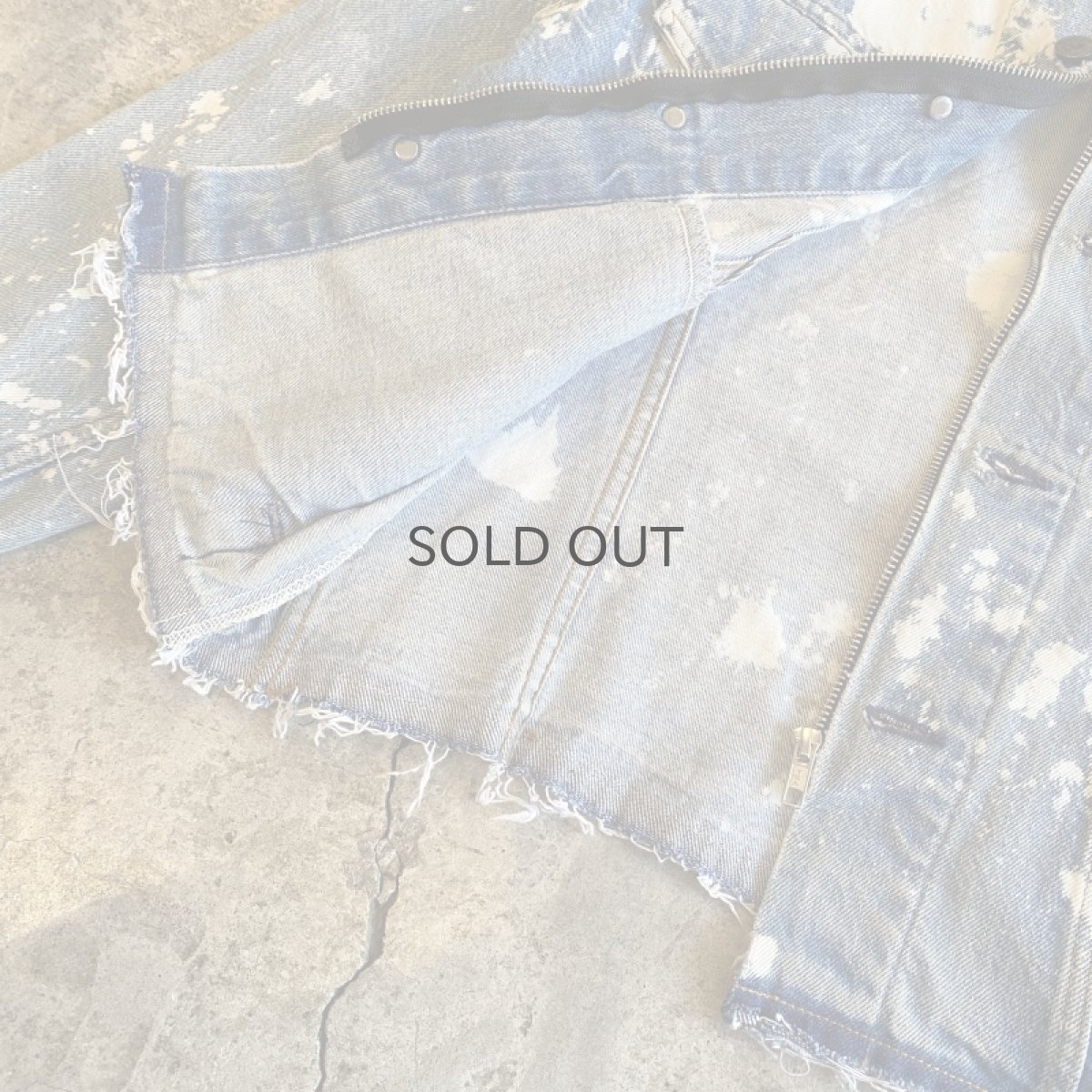 画像9: 【Wiz&Witch】"WANDERER" NO COLLAR ZIP UP DENIM JACKET / OS (9)