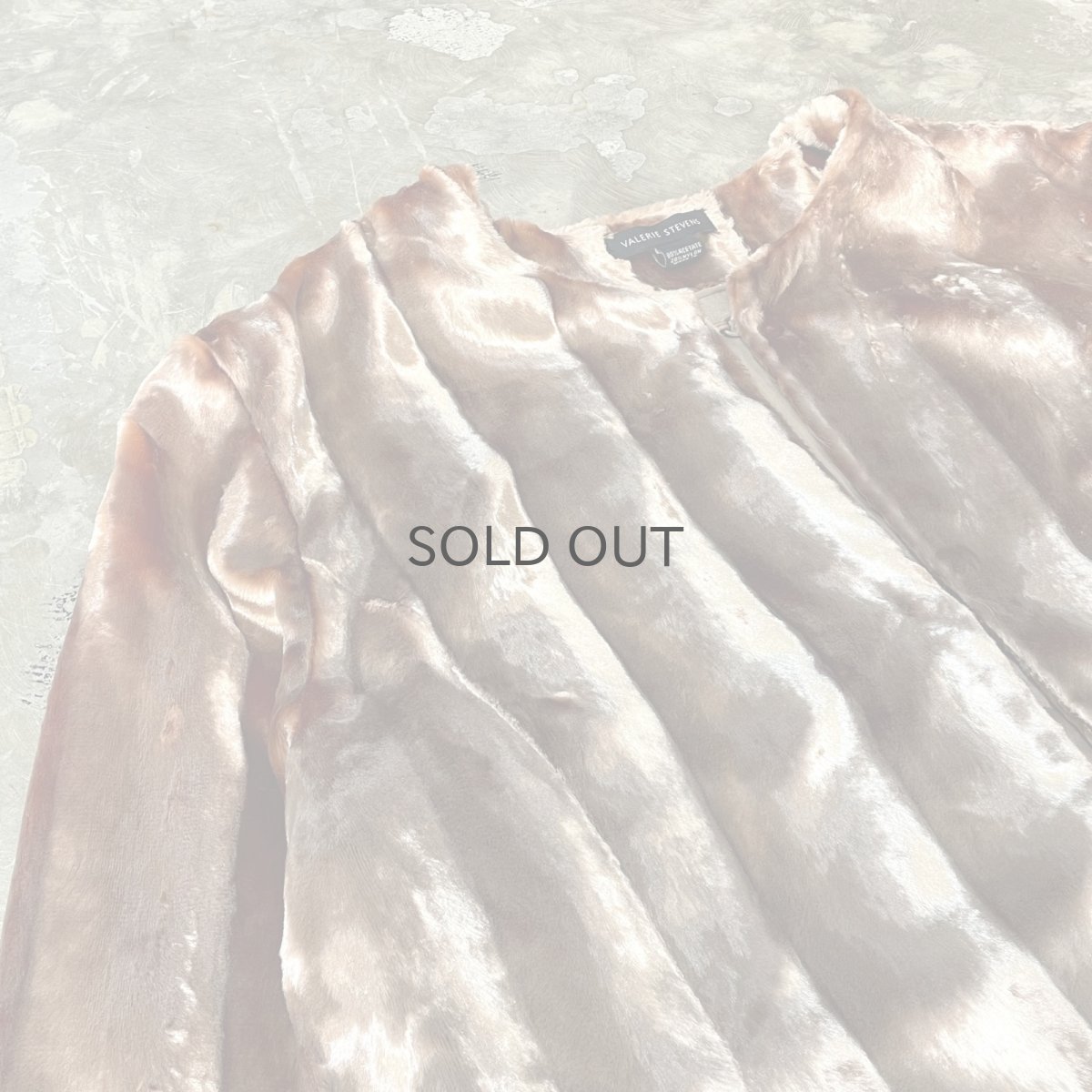 画像3: LUSTER FAUX FUR NO COLLAR JACKET / Mens XL(L) (3)