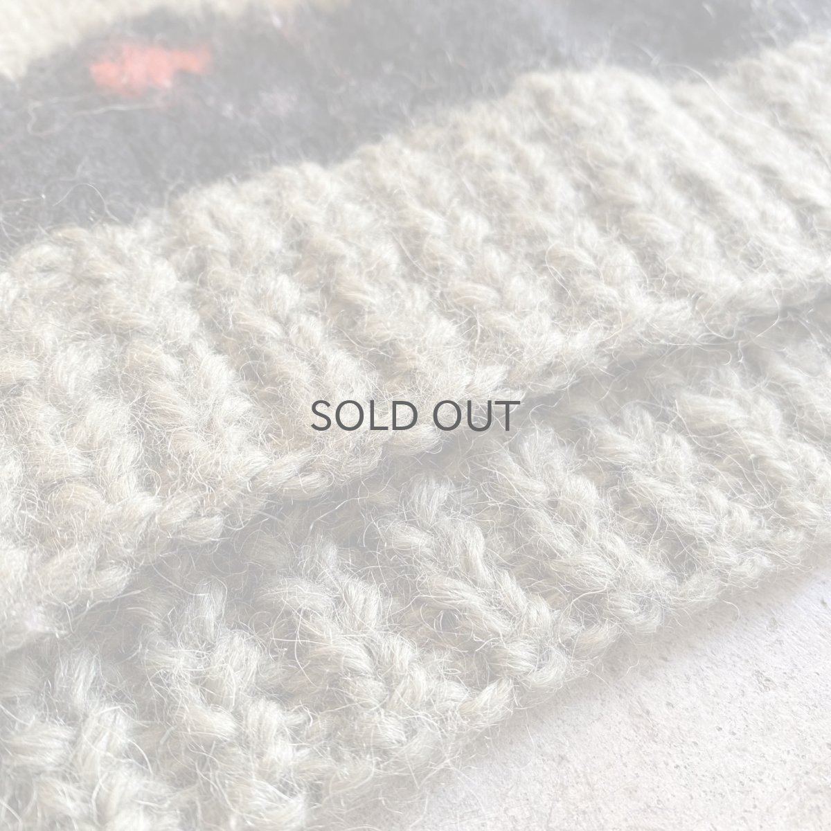 画像10: POINT PATTERN COLOR DESIGN HAND KNIT SWEATER / Ladies M (10)