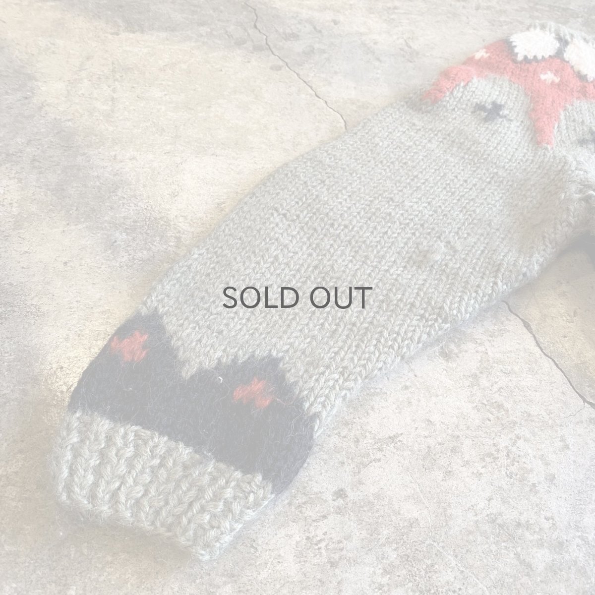 画像6: POINT PATTERN COLOR DESIGN HAND KNIT SWEATER / Ladies M (6)