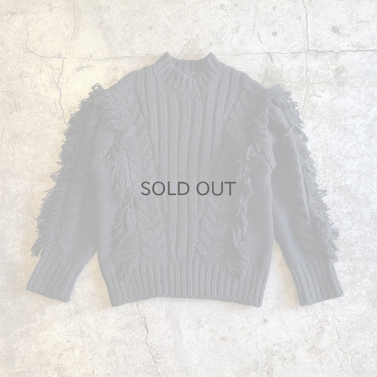画像1: FRINGE LINE DESIGN ALAN KNIT SWEATER / Ladies M (1)