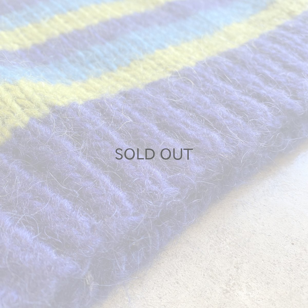 画像11: COLOR BORDER DESIGN KNIT SWEATER / Ladies M (11)