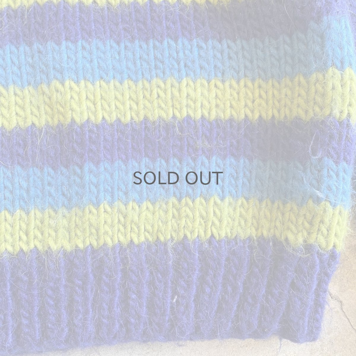 画像5: COLOR BORDER DESIGN KNIT SWEATER / Ladies M (5)