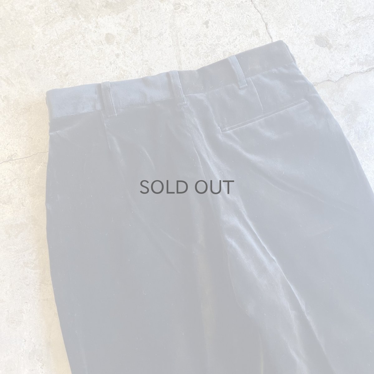 画像10: 【PAUL SMITH】BLACK COLOR VELVET SLACKS PANTS / W29 (10)