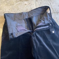 画像7: 【PAUL SMITH】BLACK COLOR VELVET SLACKS PANTS / W29 (7)