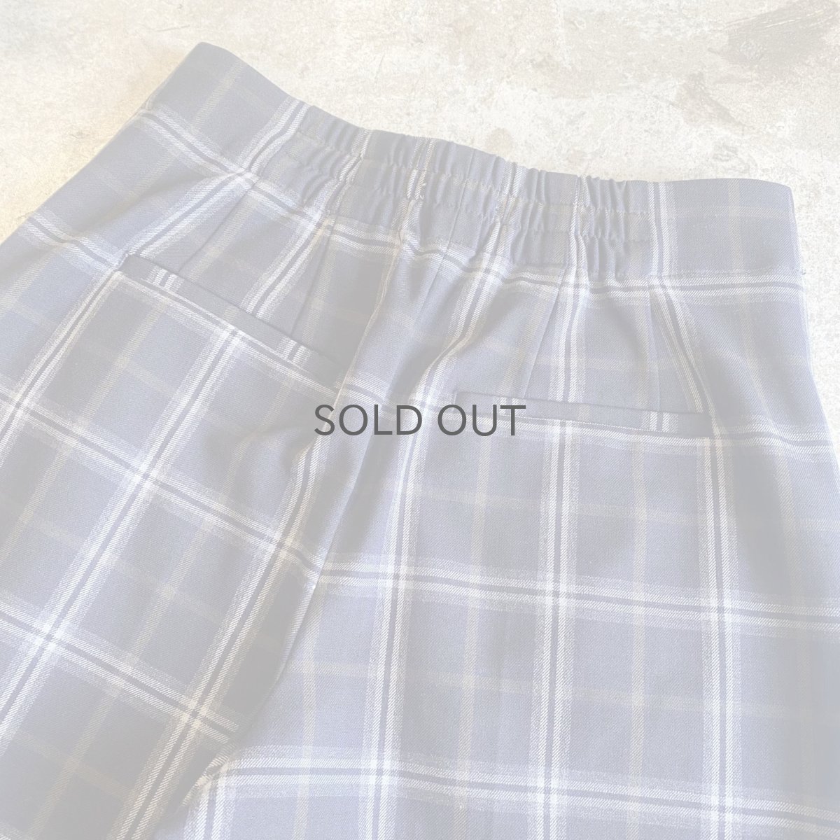 画像9: ALL OVER CHECK PATTERN MONOCHROME COLOR DESIGN SLACKS PANTS / W25~W28 (9)