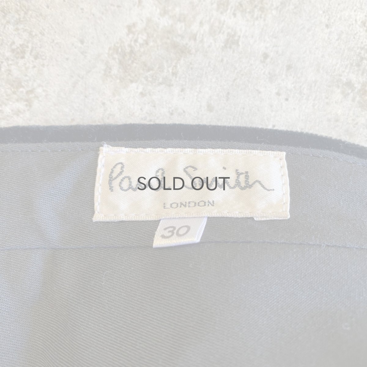 画像12: 【PAUL SMITH】BLACK COLOR VELVET SLACKS PANTS / W29 (12)