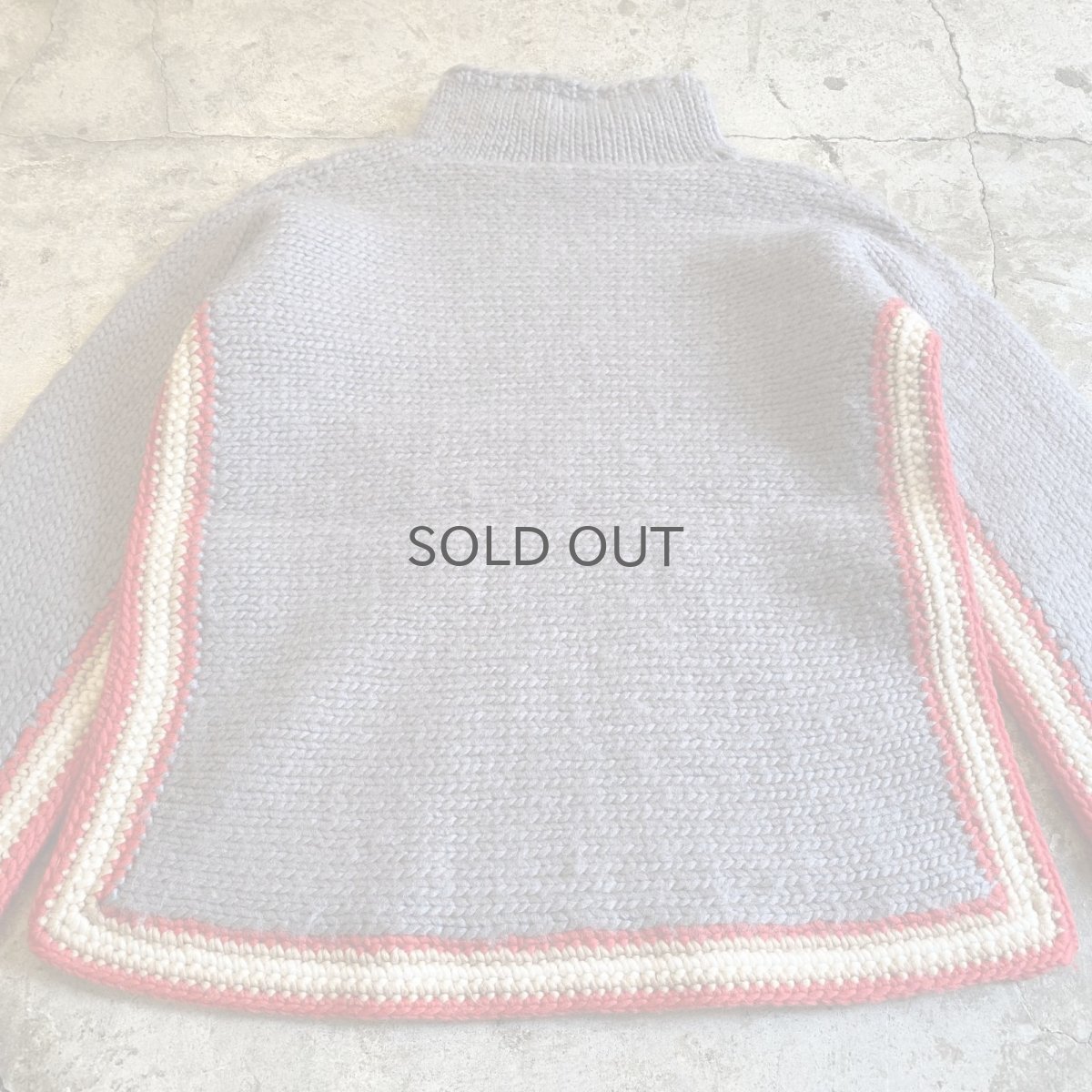 画像10: DESIGN LINE COLOR KNIT SWEATER / Ladies S(M) / MADE IN ITALY (10)