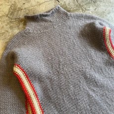 画像3: DESIGN LINE COLOR KNIT SWEATER / Ladies S(M) / MADE IN ITALY (3)