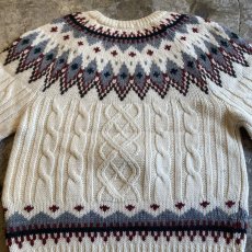 画像11: DESIGN PATTERN LOPI KNIT SWEATER / Ladies M (11)