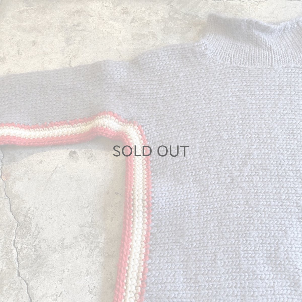 画像5: DESIGN LINE COLOR KNIT SWEATER / Ladies S(M) / MADE IN ITALY (5)