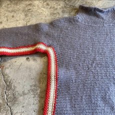 画像5: DESIGN LINE COLOR KNIT SWEATER / Ladies S(M) / MADE IN ITALY (5)