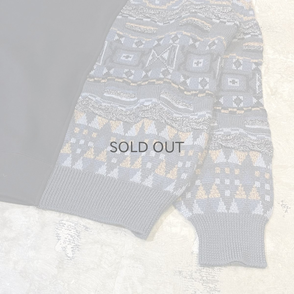 画像6: 【Wiz&Witch】"UNITED" TWO FACE HALF ZIP SWEATER / OS (6)