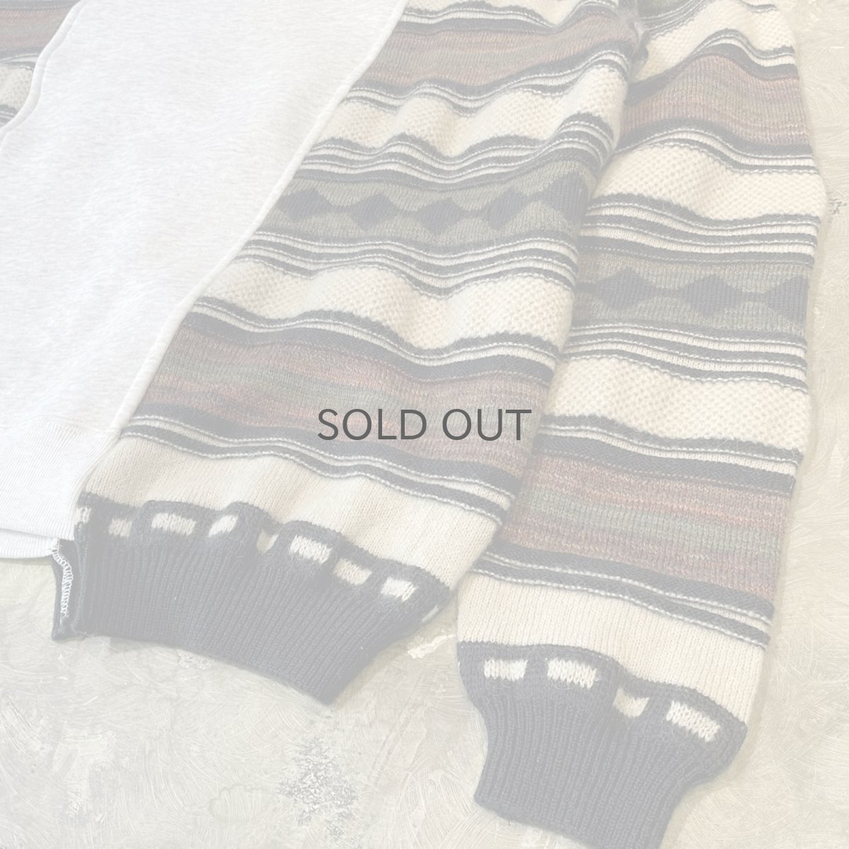 画像6: 【Wiz&Witch】"UNITED" TWO FACE HALF ZIP SWEATER / OS (6)