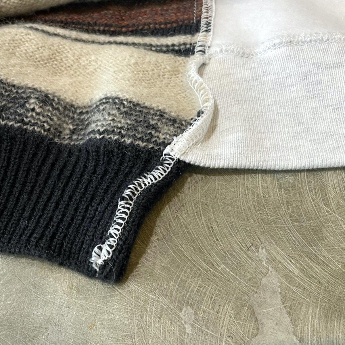 画像8: 【Wiz&Witch】"UNITED" TWO FACE HALF ZIP SWEATER / OS (8)