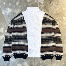 画像2: 【Wiz&Witch】"UNITED" TWO FACE HALF ZIP SWEATER / OS (2)