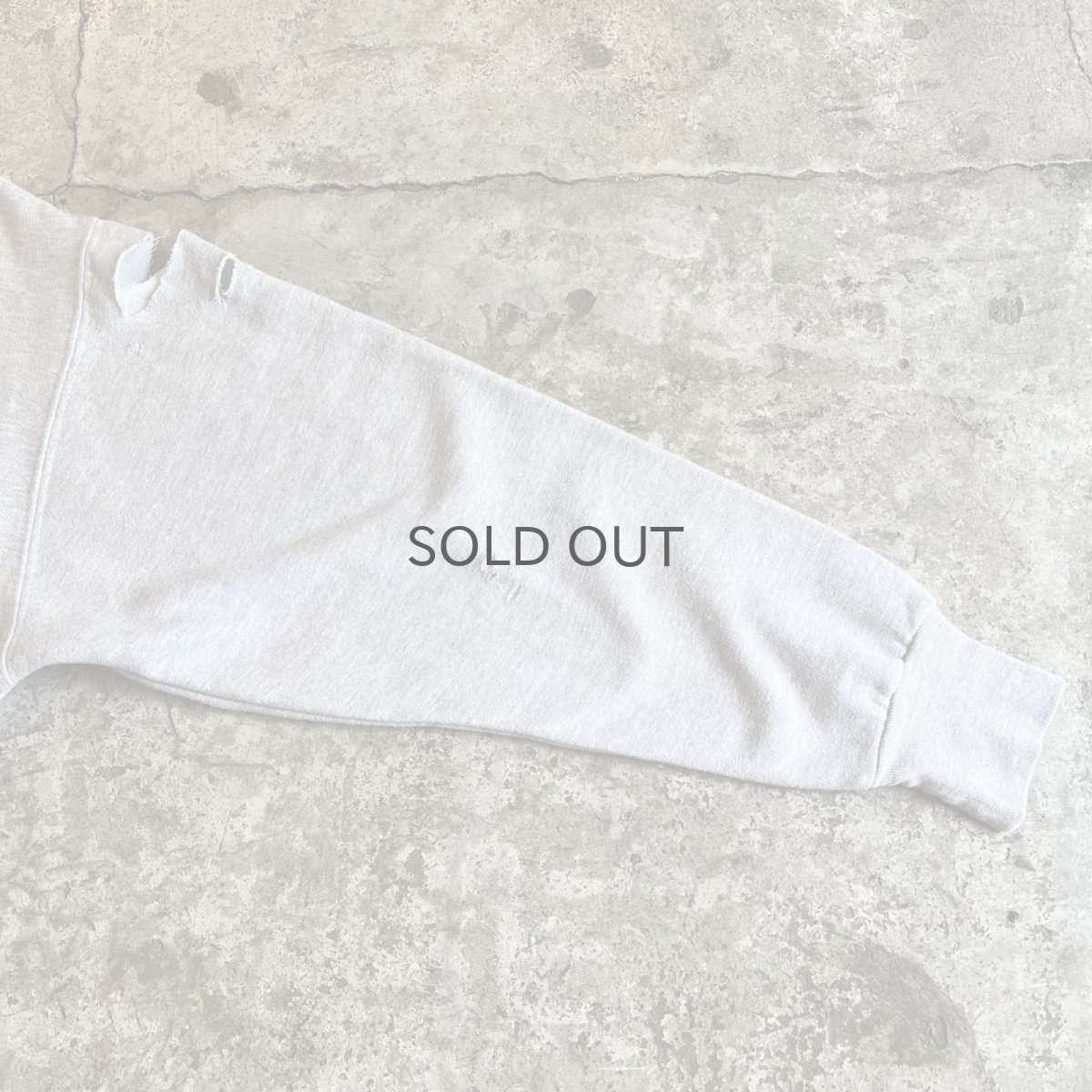 画像7: "NEW YORK" LOGO PATCH EMBROIDERY CRASH DAMAGE DESIGN SWEAT HOODIE / Ladies L(M)  (7)