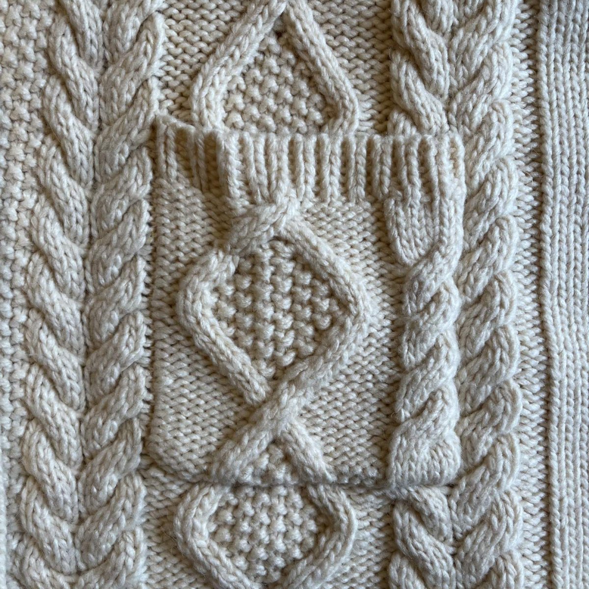 画像10: VOLUME SLEEVE DESIGN ALAN KNIT WAIST RIBBON DESIGN CARDIGAN / Ladies XS~XL (10)