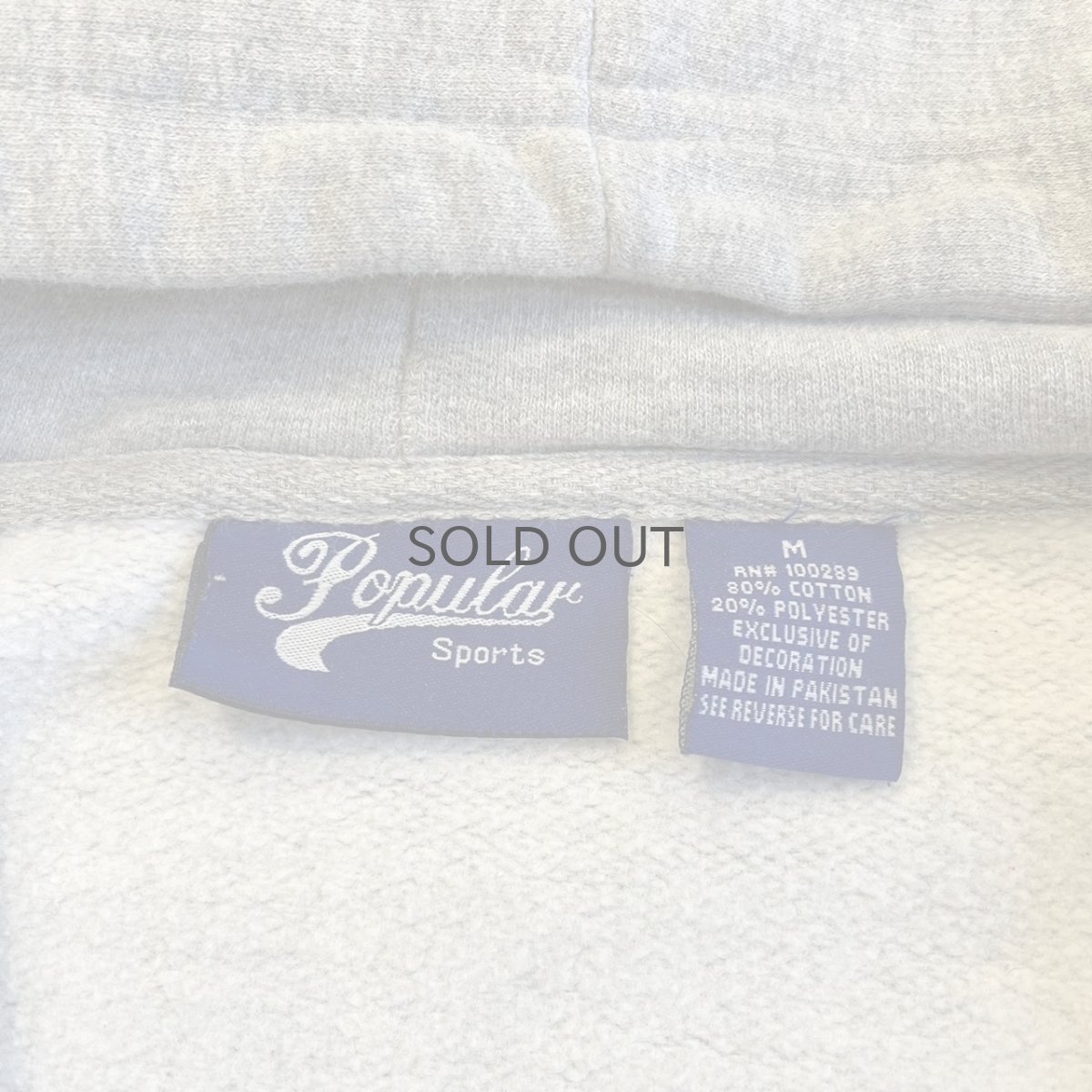 画像11: "NEW YORK" LOGO PATCH EMBROIDERY CRASH DAMAGE DESIGN SWEAT HOODIE / Ladies L(M)  (11)