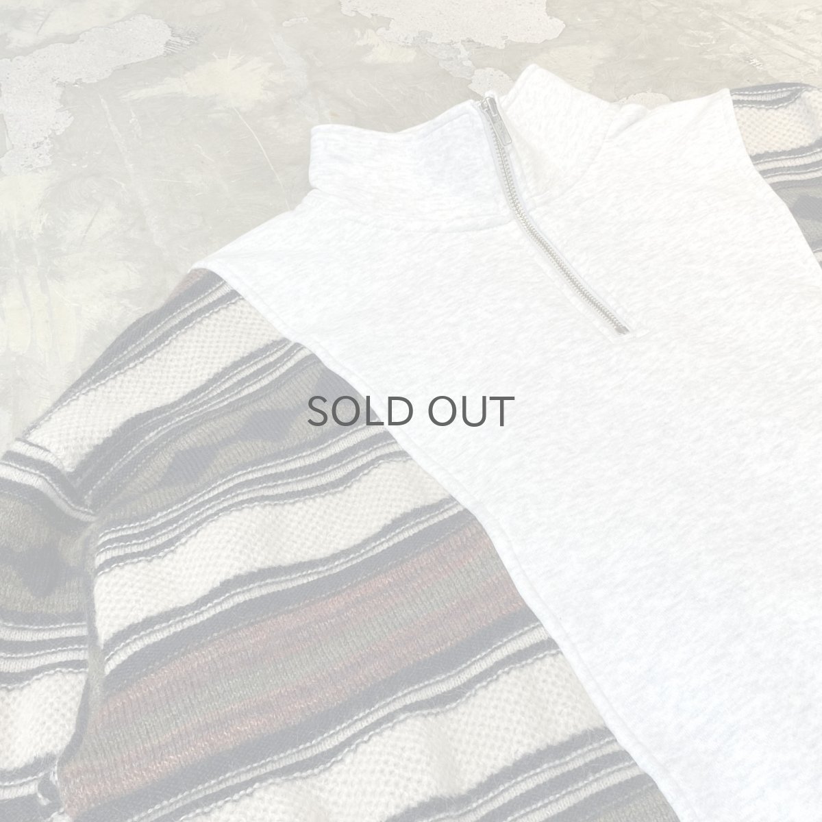 画像3: 【Wiz&Witch】"UNITED" TWO FACE HALF ZIP SWEATER / OS (3)