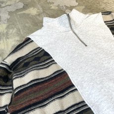 画像3: 【Wiz&Witch】"UNITED" TWO FACE HALF ZIP SWEATER / OS (3)
