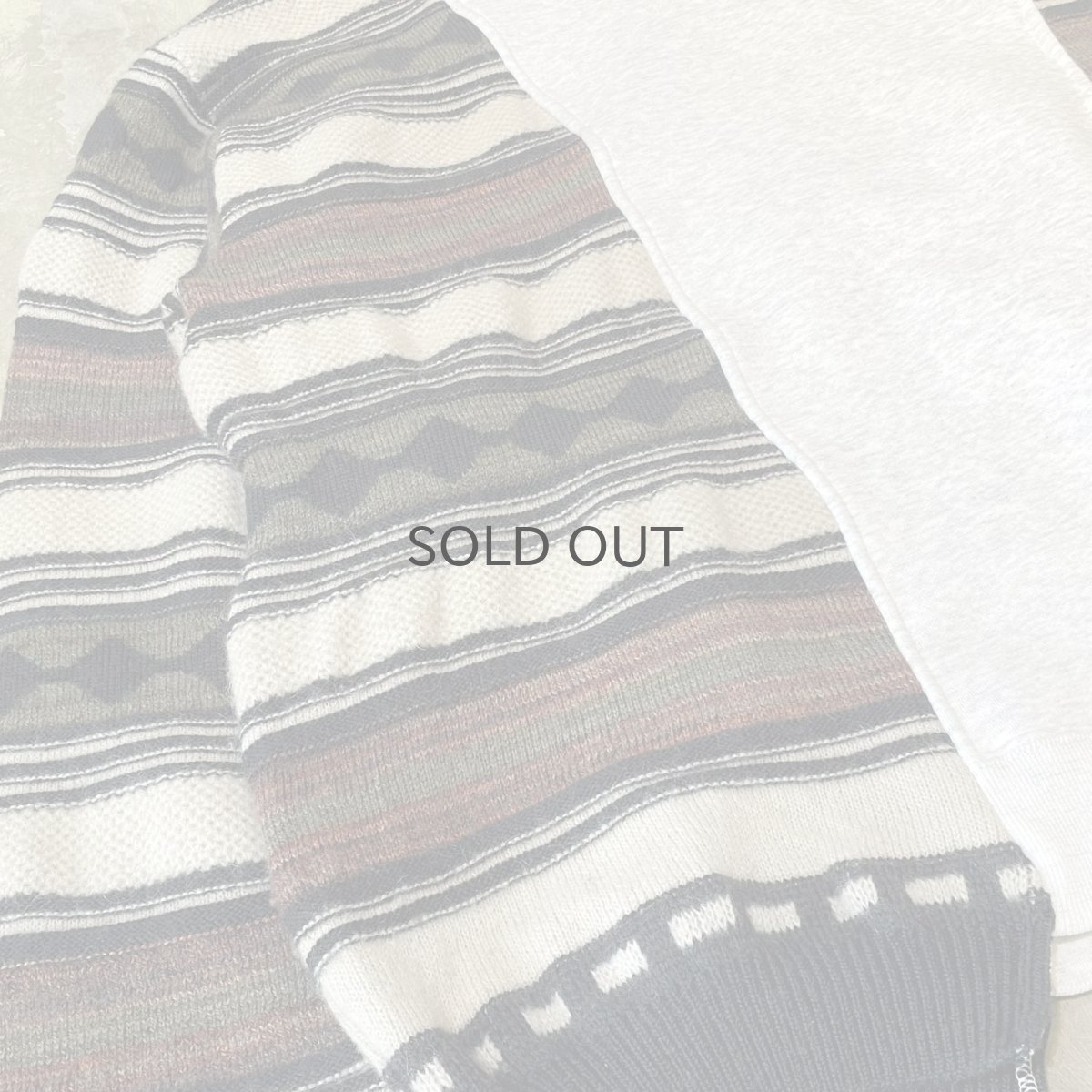 画像5: 【Wiz&Witch】"UNITED" TWO FACE HALF ZIP SWEATER / OS (5)