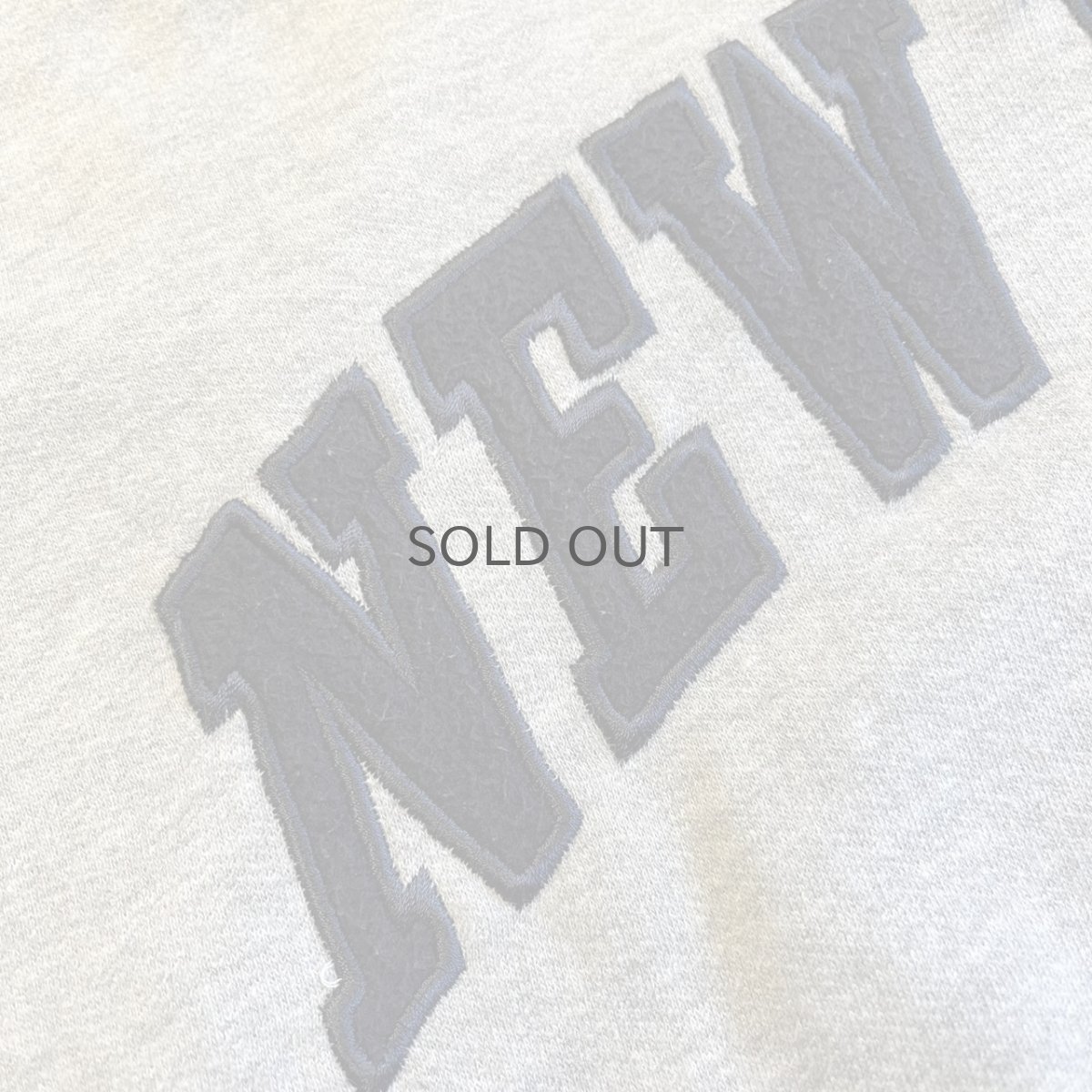 画像9: "NEW YORK" LOGO PATCH EMBROIDERY CRASH DAMAGE DESIGN SWEAT HOODIE / Ladies L(M)  (9)