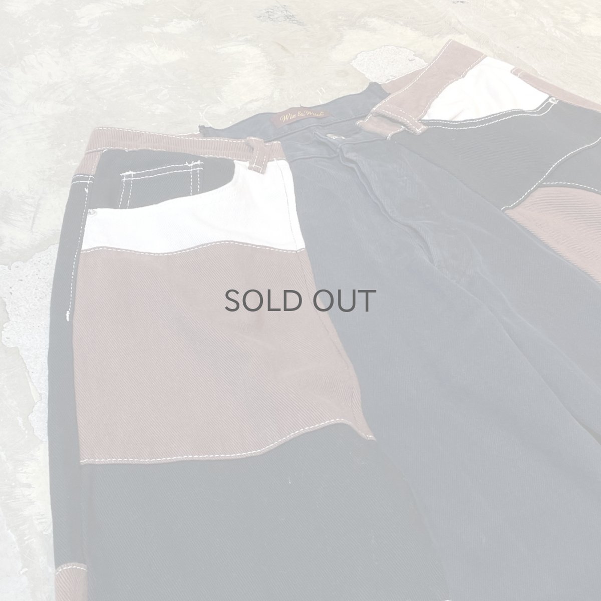 画像3: 【Wiz&Witch】"UNITED" PATCHWORK DENIM PANTS / OS (3)