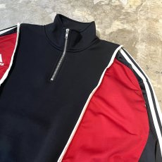 画像4: 【Wiz&Witch】"UNITED" SPORTY PIPING HALF ZIP SWEAT / OS (4)