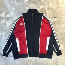 画像1: 【Wiz&Witch】"UNITED" SPORTY PIPING HALF ZIP SWEAT / OS (1)
