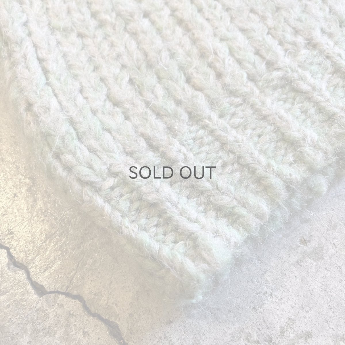 画像3: 2 COLOR PATTERN CHAIN STITCH DESIGN KNIT SWEATER / Ladies L (3)