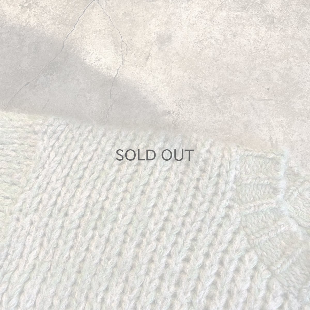 画像9: 2 COLOR PATTERN CHAIN STITCH DESIGN KNIT SWEATER / Ladies L (9)