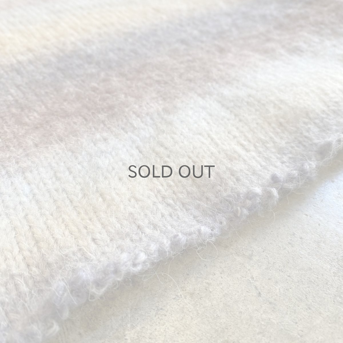 画像11: MULTI BORDER CUT OFF SHORT DESIGN KNIT SWEATER / Ladies M (11)